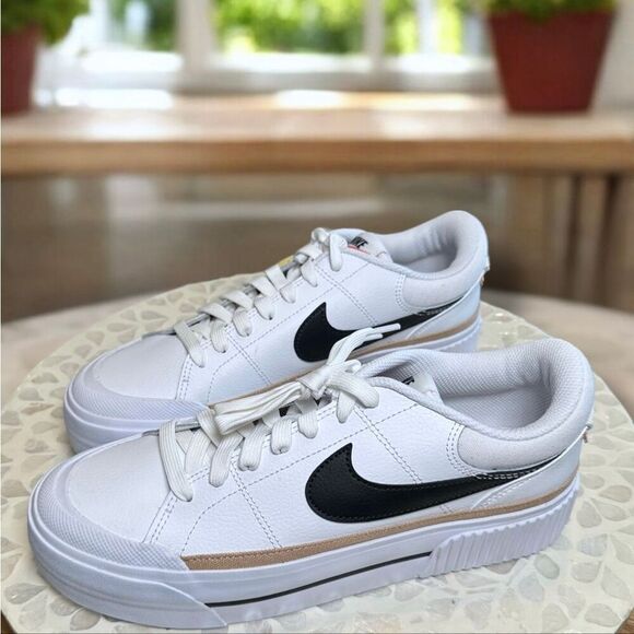 Nike Court Legacy Lift Shoes Platform Sneakers DM7590-100 Women’s Size 8.5 - Picture 3 of 14